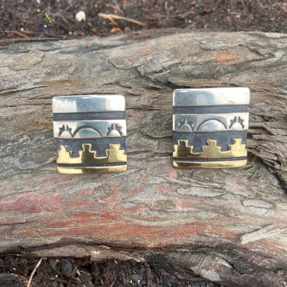 Thomas Singer .925 & 14K Earrings - Picture 1 of 5